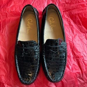 Cole Haan croc penny loafer